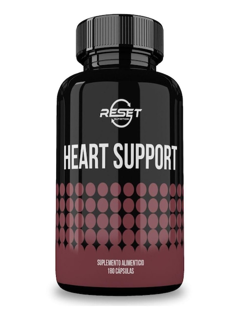 Heart Support Reset Nutrition con multivitamínico + coQ10 sabor natural de 180 Cápsulas