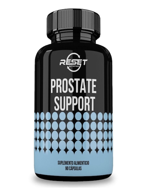 Prostate Support Reset Nutrition con saw palmetto pygeum africano sabor natural de 90 cápsulas
