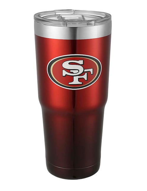 Termo NFL de acero inoxidable San Francisco 49ers con tapa a presión 650 ml