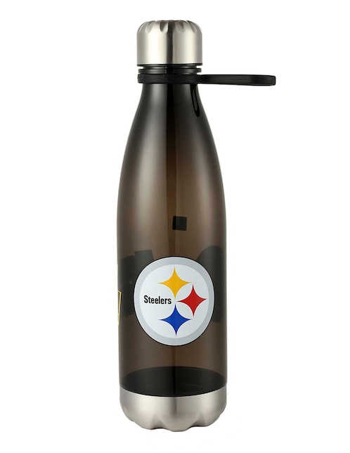 Botella de agua NFL Pittsburgh Steelers de plástico