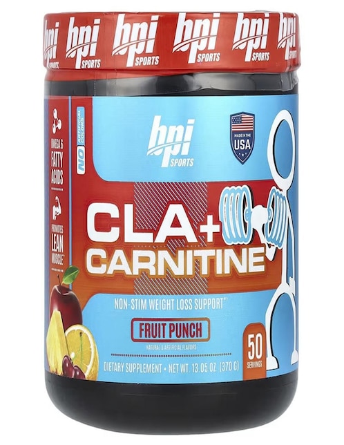 BPI Sports, CLA y carnitina, Ponche de frutas Bpi con aminoácidos y electrolitos sabor ponche de frutas