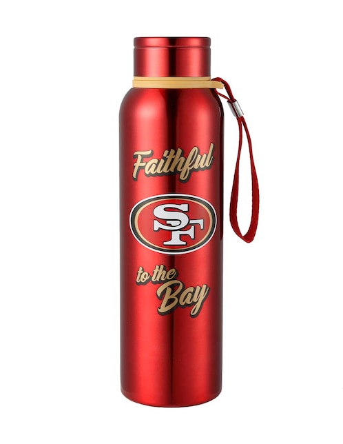 Termo NFL de acero inoxidable San Francisco 49ers con tapa rosca 850 ml