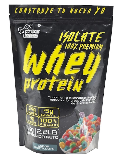 Proteína isolatada Natured con proteína de suero de leche aislado sabor frutas