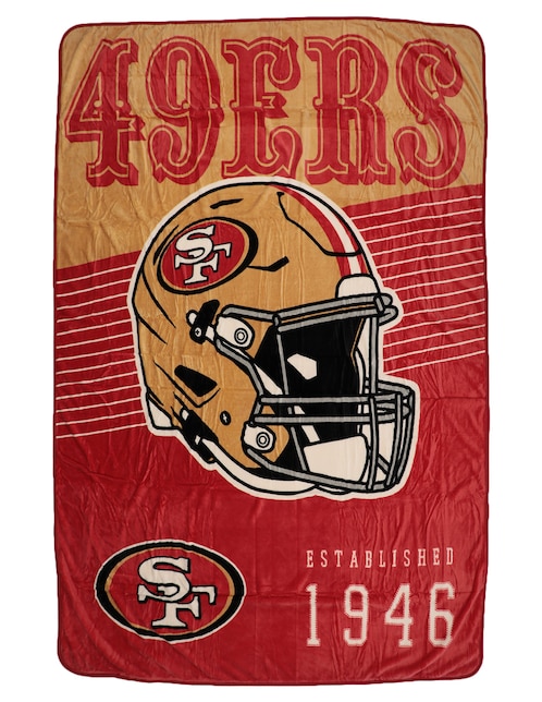 Frazada de tejido plano NFL San Francisco 49ers