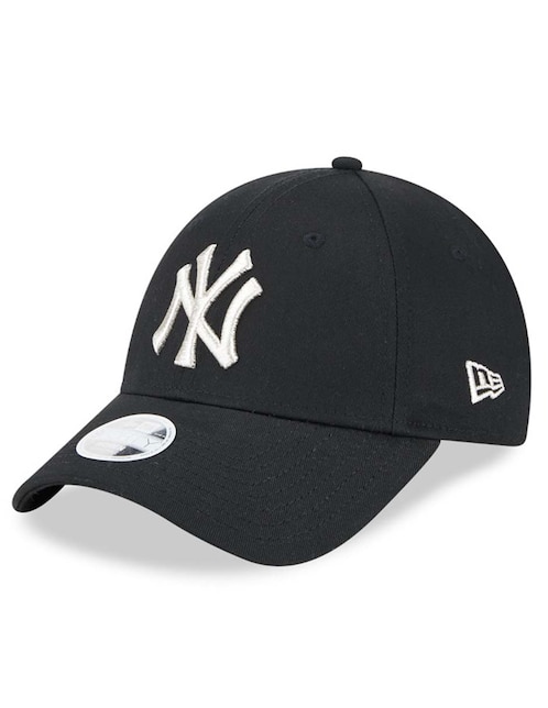 Gorra visera curva snapback New Era Metallic Logo MLB New York Yankees para mujer