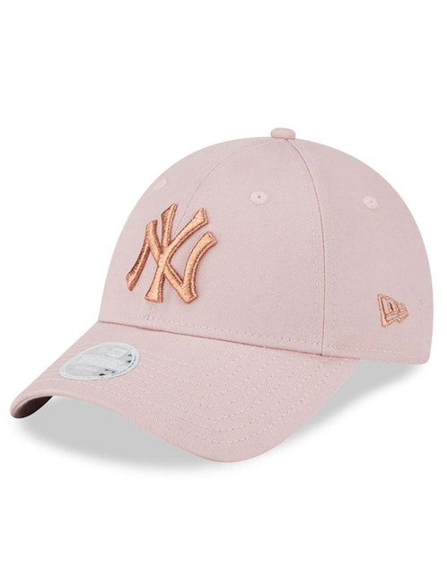 Gorra visera curva snapback New Era Metallic Logo MLB New York Yankees para mujer