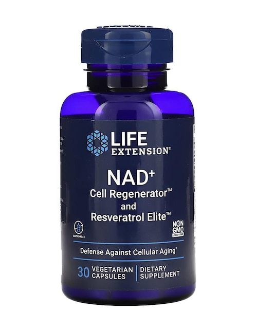 Nad + Regenerador celular y Resveratrol Life Extension con ribósido de nicotinamida
