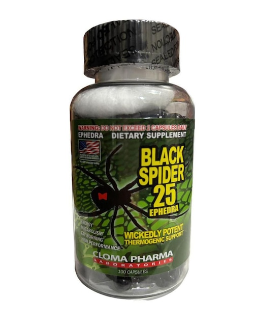 Black Spider Cloma Pharma con café verde