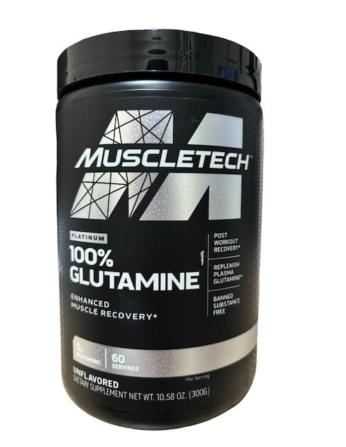 Imagen de producto GLUTAMINA PLATINUM 5G MUSCLE TECH Muscletech con l-glutamina de 300 g