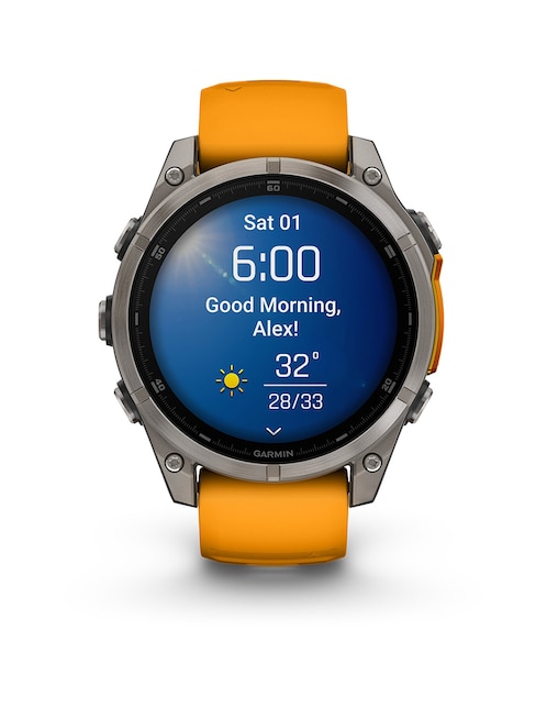 GARMIN EL FENIX 8 CUENTA, NARANJA
