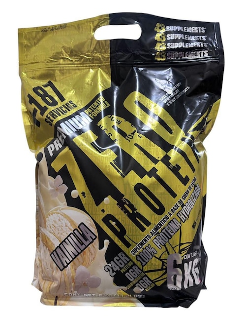 Proteina Zero Con Cero Carbohidratos 43 Supplements sabor vainilla de 6 kg