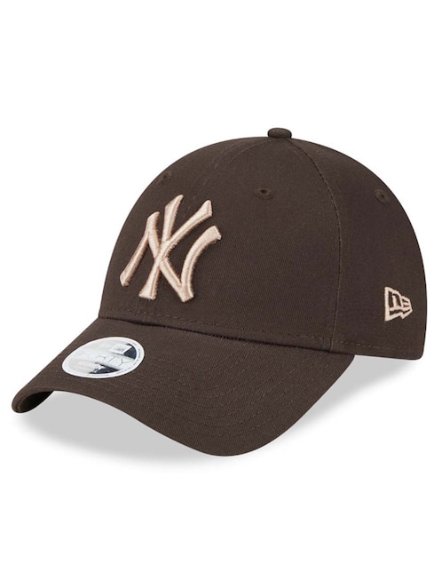 Gorra visera curva correa ajustable New Era League Essentials MLB New York Yankees para mujer