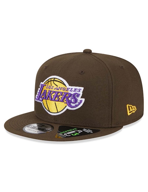 Gorra visera plana correa ajustable básquetbol New Era Los Angeles Lakers