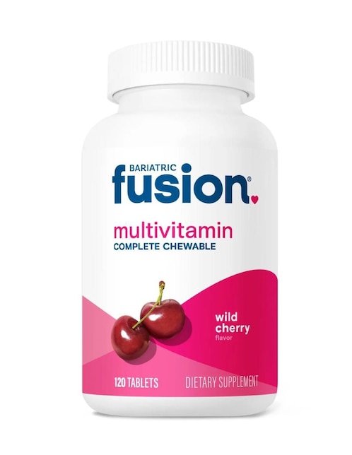 Multivitamin Complete Chewable Bariatric Fusion sabor cereza de 120 tabletas