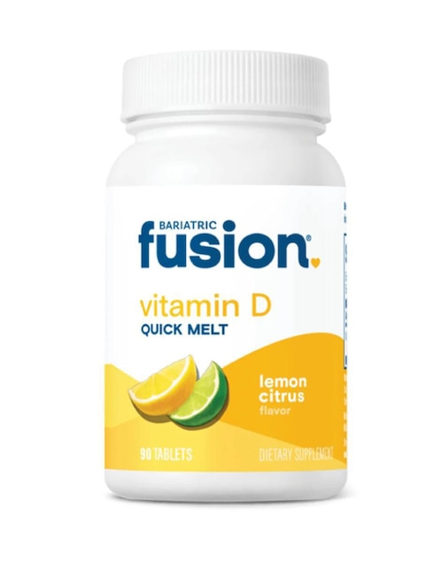 Vitamin D Quick Melt Bariatric Fusion con vitamina d3 sabor limón de 90 tabletas