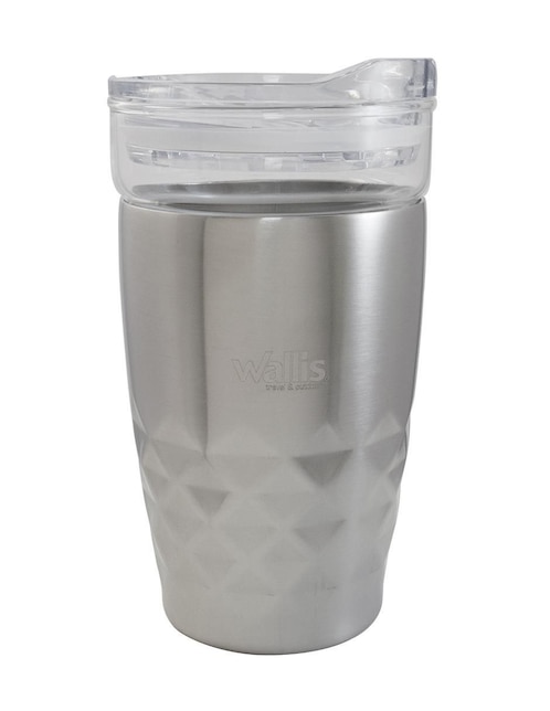 Termo Wallis de acero inoxidable con tapa a presión 350 ml