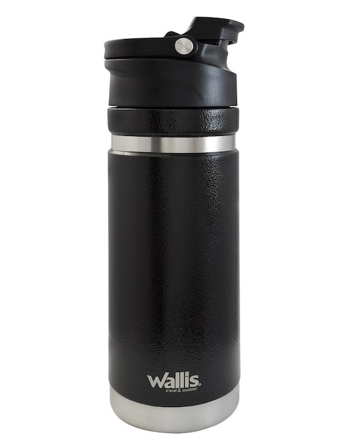 Termo Wallis de acero inoxidable Martillado con tapa rosca 700 ml