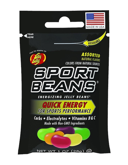 Sport Beans Quick Energy Sport Beans con vitamina b, magnesio, zinc, selenio, manganeso y pimienta de cayena sabor frutas