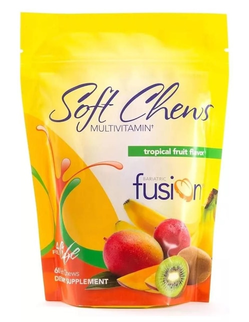 Multivitamin Tropical Bariátrico Bariatric Fusion sabor frutas tropicales de 60 piezas