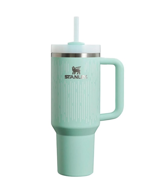 Termo Stanley de acero inoxidable Quencher con tapa rosca 1.1 L Verde claro