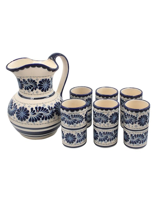 Set vasos Tsikútú de cerámica con 7 piezas