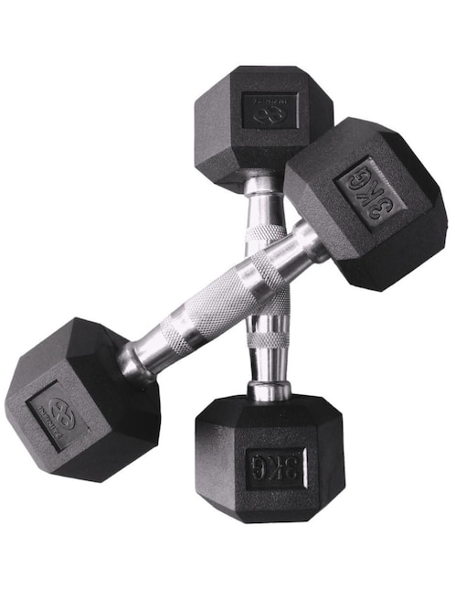 Set mancuernas de peso fijo Infinité 3 kg 2 piezas