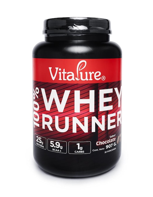 VITAPURE Whey Runner Vitapure con proteína whey isolate y vitaminas sabor chocolate de 907 g
