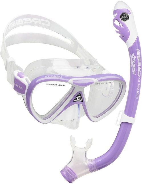 Imagen de producto Tubo y gafas de snorkel para natación Cressi