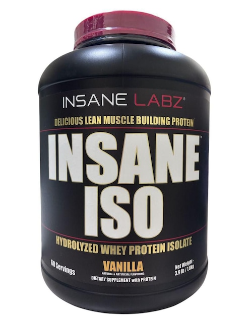 Insane Iso Insane Labz con aminoacidos con proteína de suero de leche sabor vainilla