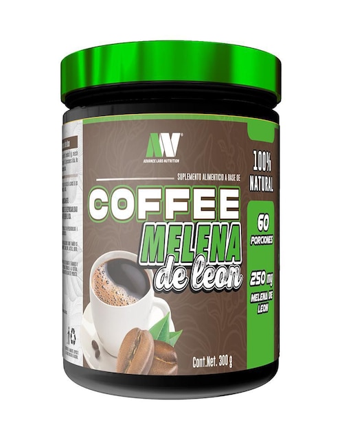 Coffee Melena de León Advance Nutrition con cafeína sabor café de 300 g