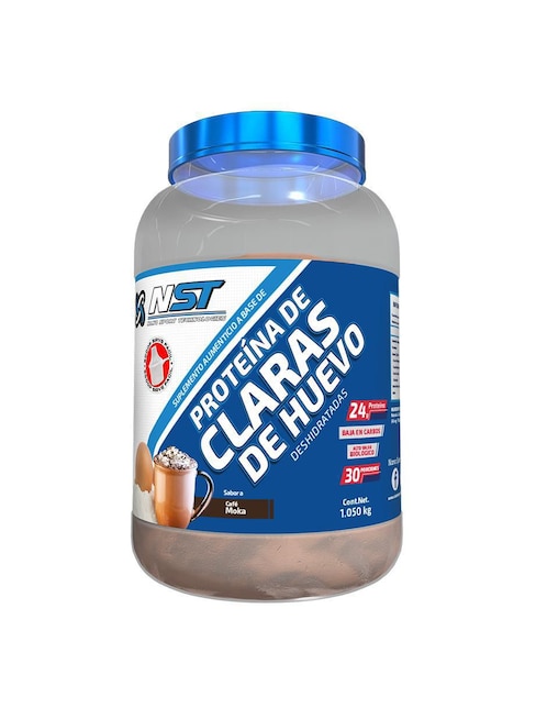 Proteína claras de huevo NST Nano Sport Technologies con Sucralosa sabor moka