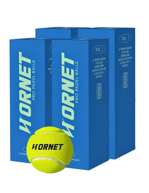 Set de pelotas Pro Hornet padel