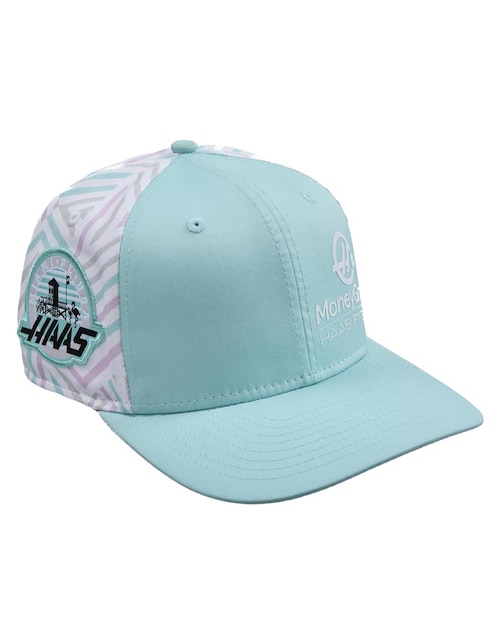 Gorra visera semicurva snapback motorsport New Era Hass Miami unisex