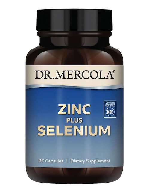 Zinc + Selenio Dr. Mercola con zinc de 90 cápsulas