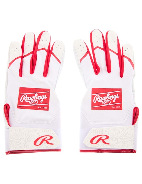 GUANTELETAS RAWLINGS PIEL, XG, ROJO