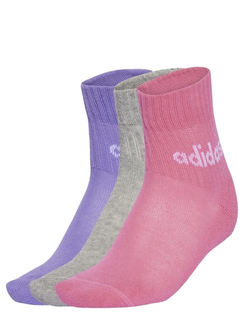 Set de calcetín comfort para entrenamiento Adidas infantil unisex 3 pares