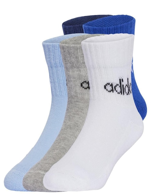 Calcetín comfort para entrenamiento Adidas para infantil unisex 5 pares