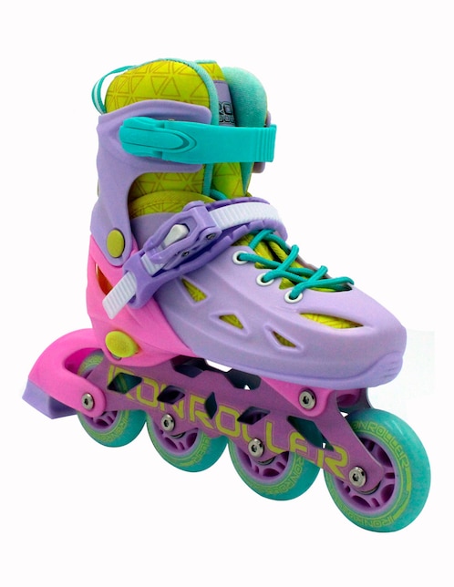 Patines en línea Iron Roller Rainbow para niña 1