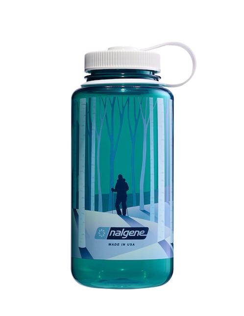 Botella hidratación Nalgene Widemouth Prints con tapa a prueba de derrame 1 L