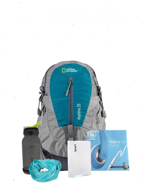 Kit mochila deportiva National Geographic unisex