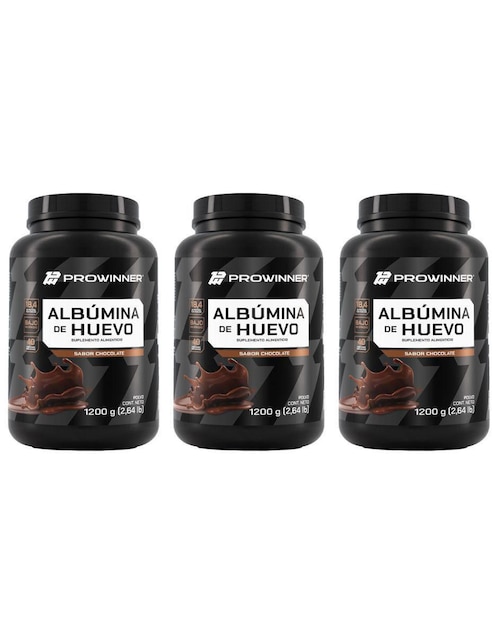 Set de suplementos alimenticios de Proteína Albúmina de huevo Prowinner