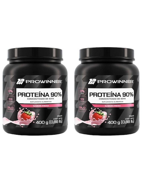 Set de suplementos alimenticios de Proteína 90% Con Soya Prowinner
