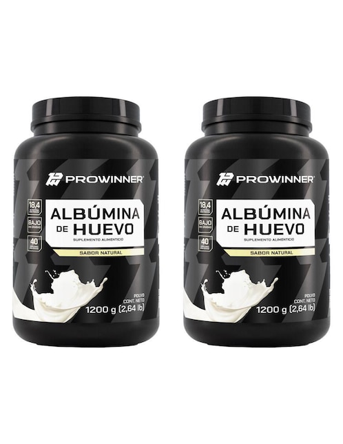 Set de suplementos alimenticios de Proteína Albúmina de huevo Natural Prowinner