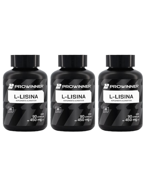 Set de suplementos alimenticios de L-Lisina 90 Cápsulas - Prowinner Prowinner