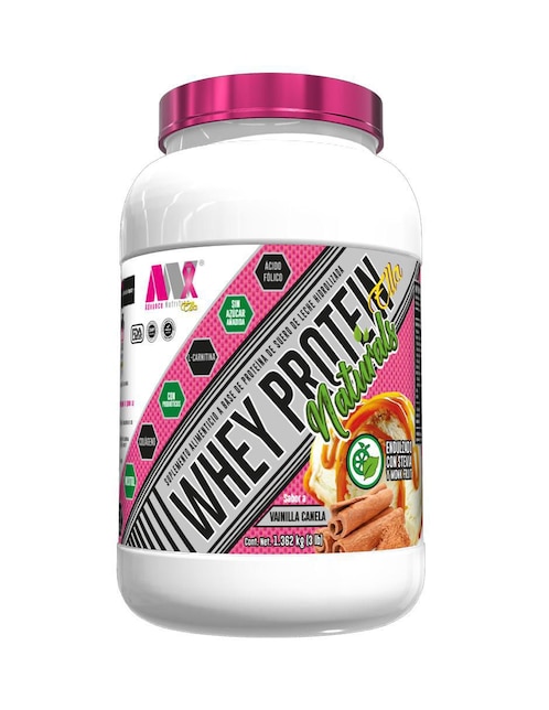 ADVANCE NUTRITION Whey Protein Ella Naturals Advance Nutrition sabor vainilla de 3 lb