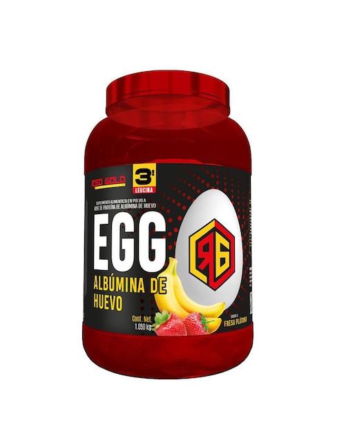 Egg Albúmuna de huevo Red Gold sabor fresa de 1 kg