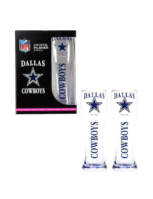 Vaso Pilsner nfl 2025 con 2 piezas piezas