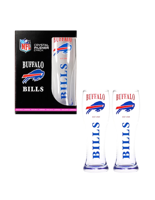Vaso Pilsner NFL nfl 2025 de vidrio con 2 piezas piezas