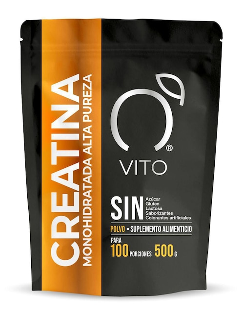Creatina Monohidratada 500g en Polvo Vito - Vitaminas Totales de 500 g