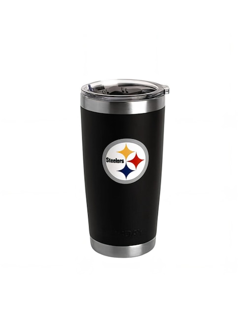 Termo Norday de acero inoxidable Steelers NFL con tapa a presión 600 ml